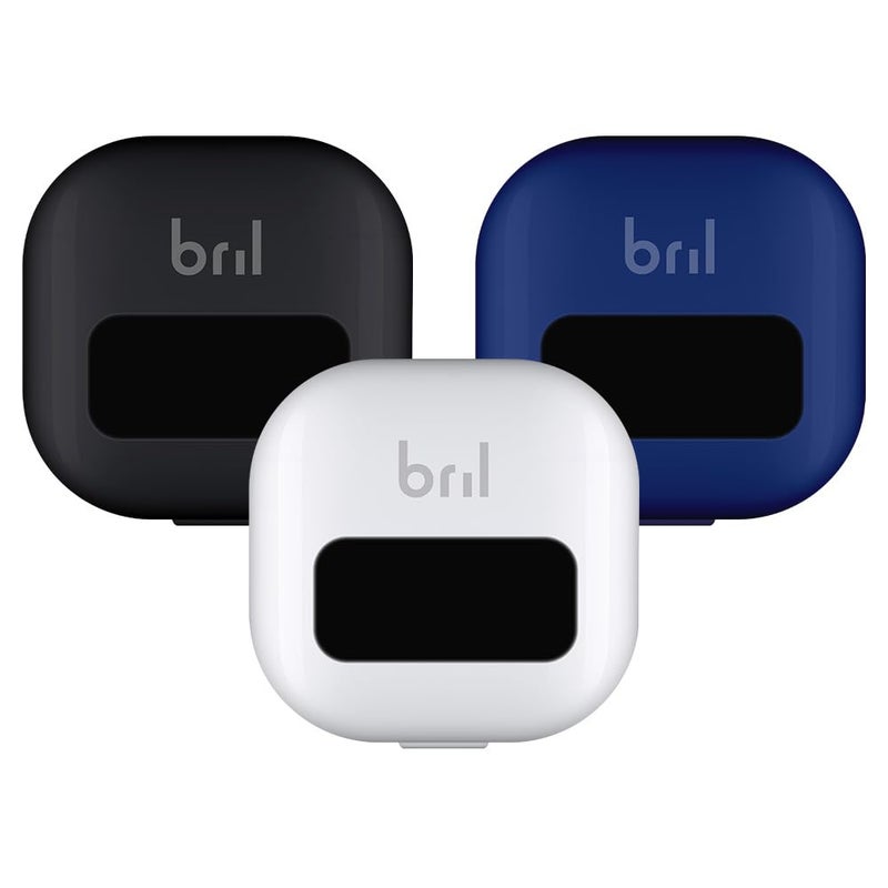 Bril UVC Toothbrush Sanitizer Portable Cleaner Travel Cover Magnetic Holder and Rechargeable Case for Any Size Toothbrush MultiPack